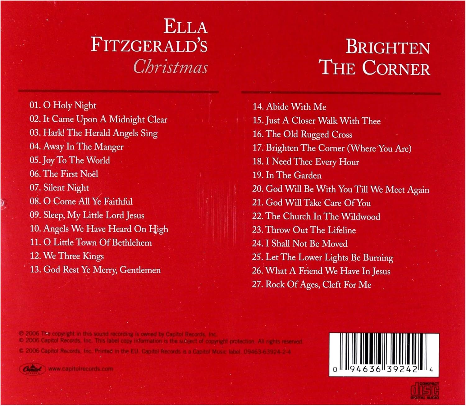 Ella Fitzgerald  - Ella Fitzgerald'S C  - CD