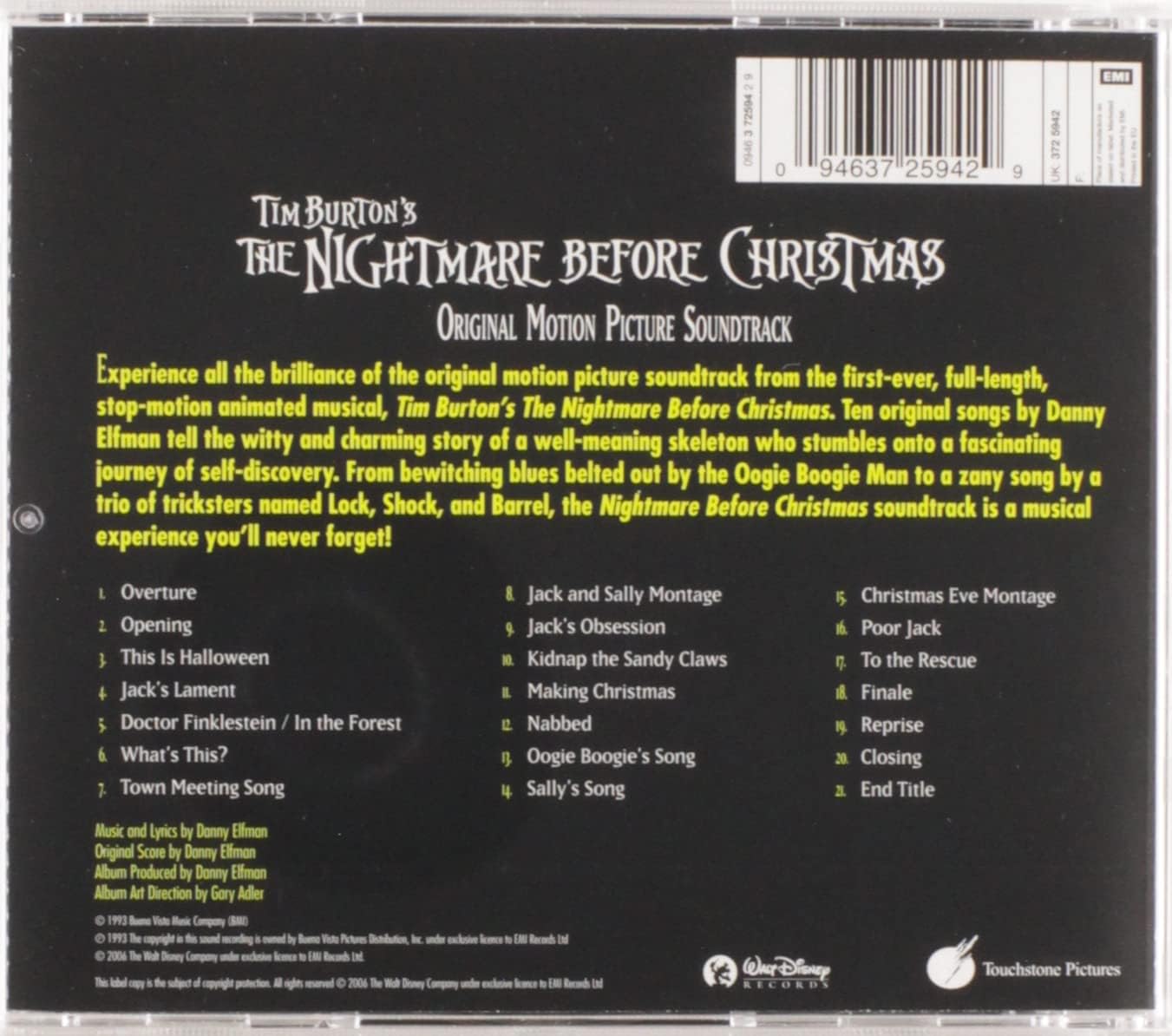 Various Artists  -The Nightmare Before Christmas  - CD