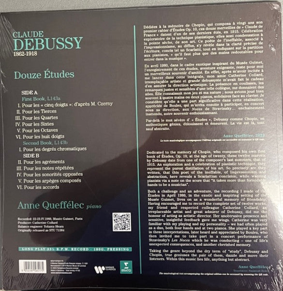 Anne Queffelec - Debussy: Etudes - Vinyl |