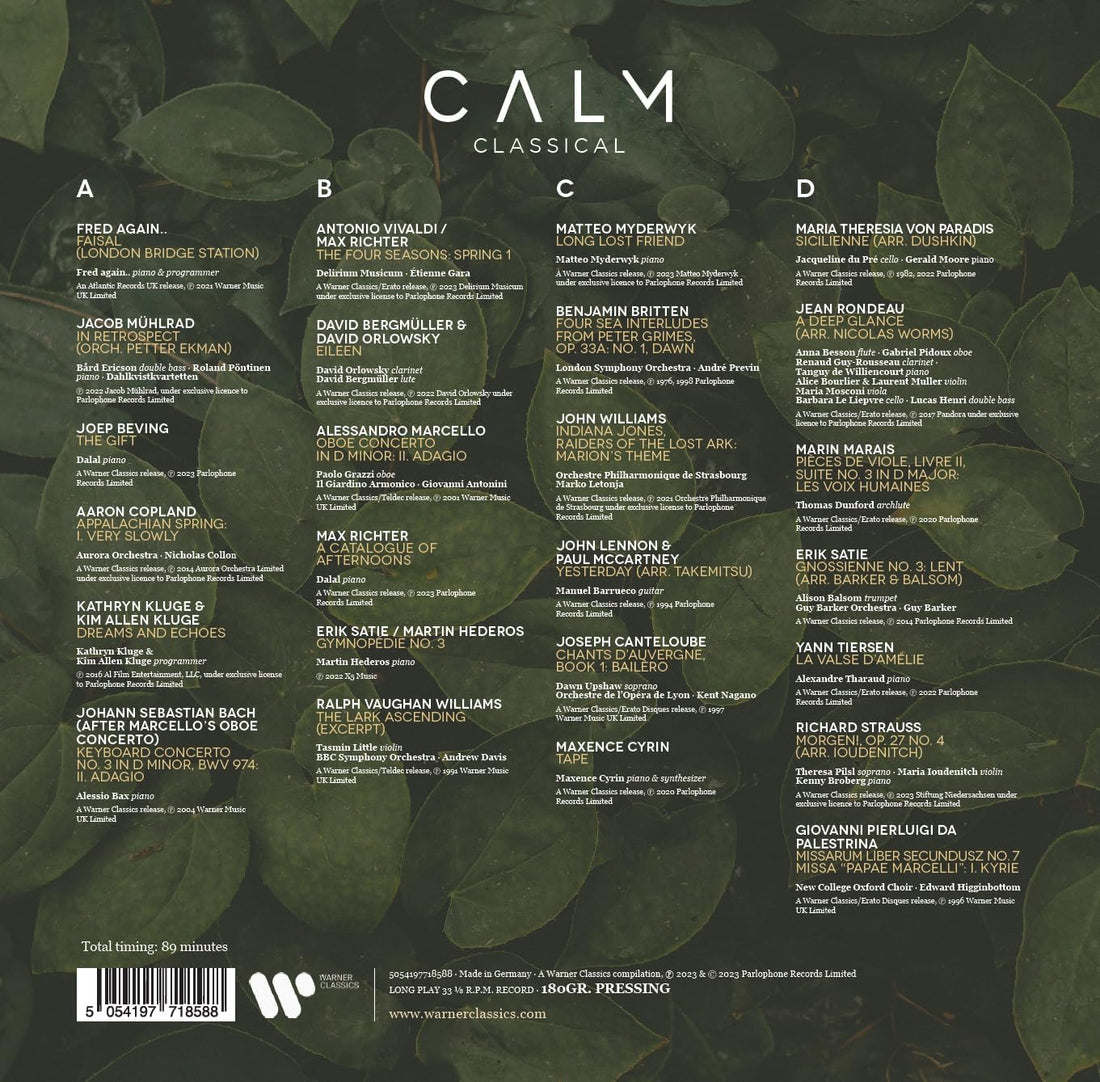 Classical Compilations - Calm Classical - Vinyl |