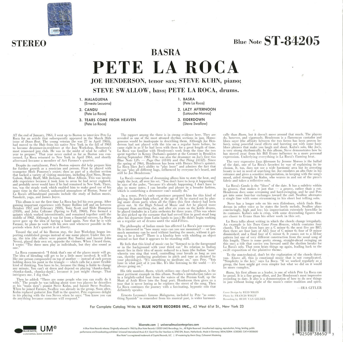 Pete La Roca - Basra - Vinyl |