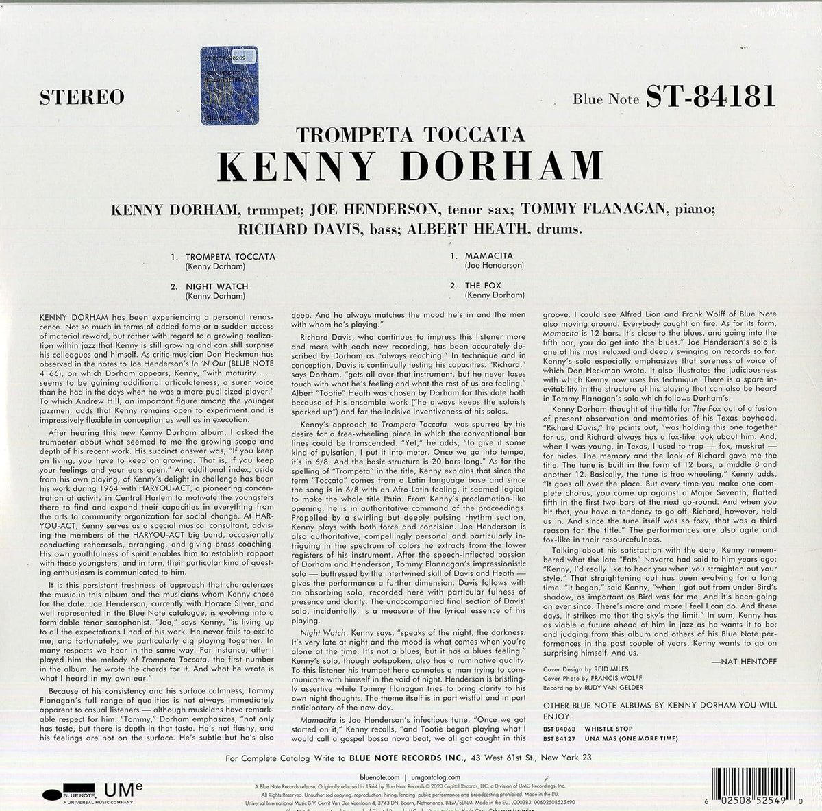 Kenny Dorham - Trompeta Toccata - Vinyl |