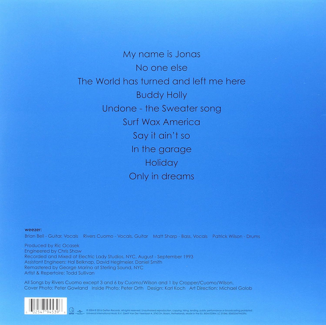 Weezer - Blue Album - Vinyl |