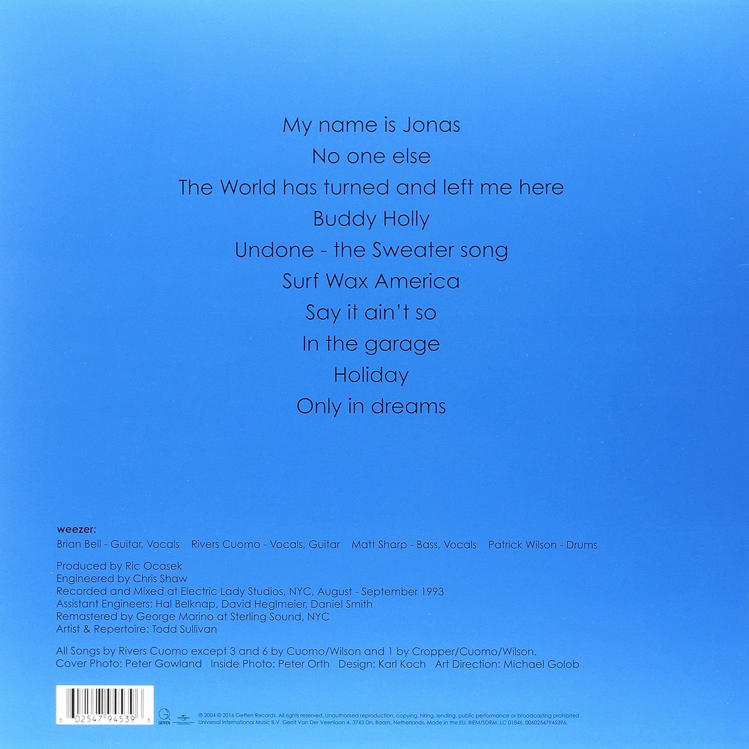 Weezer - Blue Album - Vinyl |