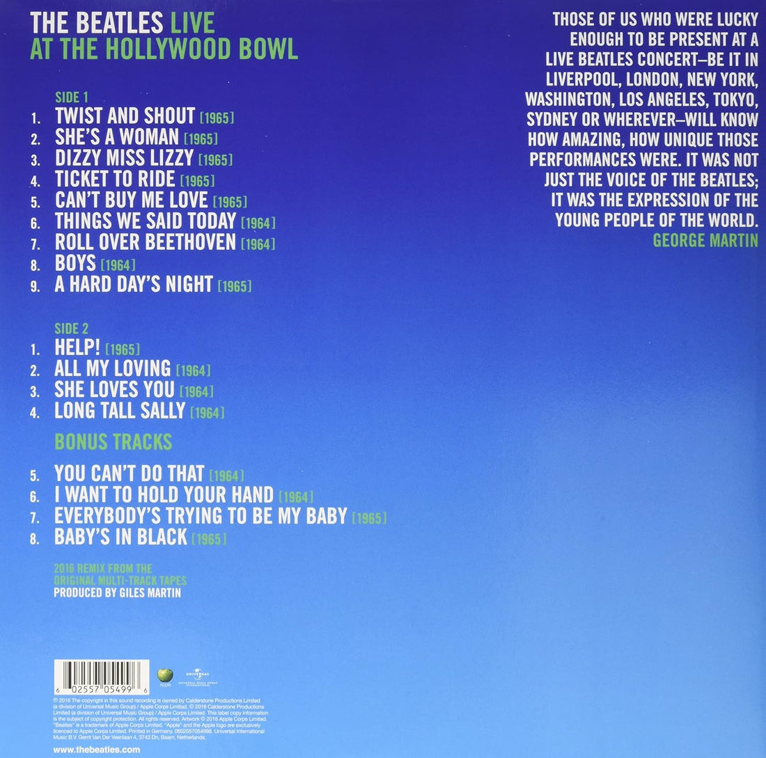 The Beatles - Live At The Hollywood Bowl - Vinyl |