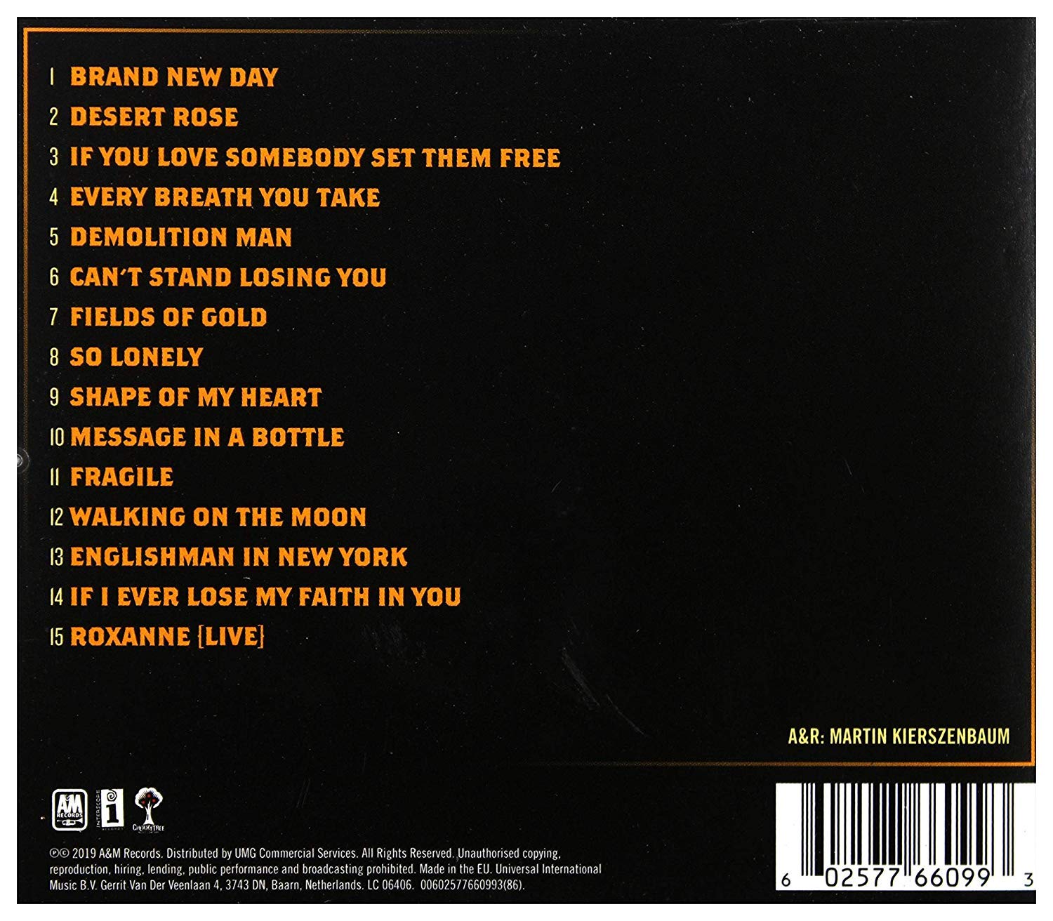 Sting - My Songs - Vinyl |