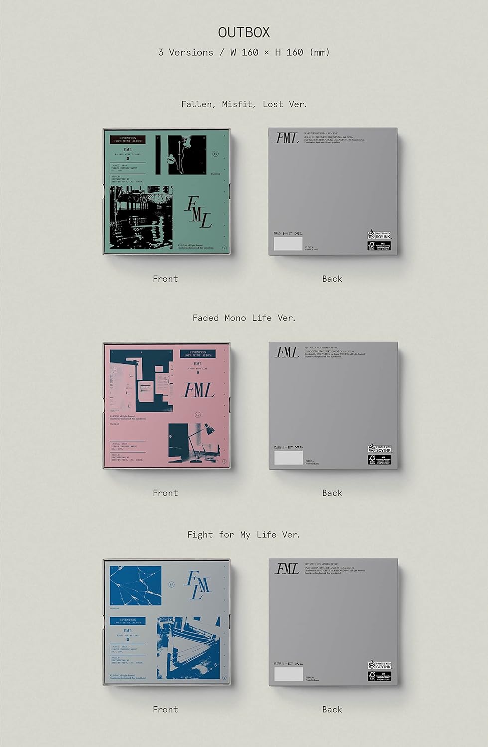 Seventeen - Seventeen 10Th Mini Album - Fml  - CD