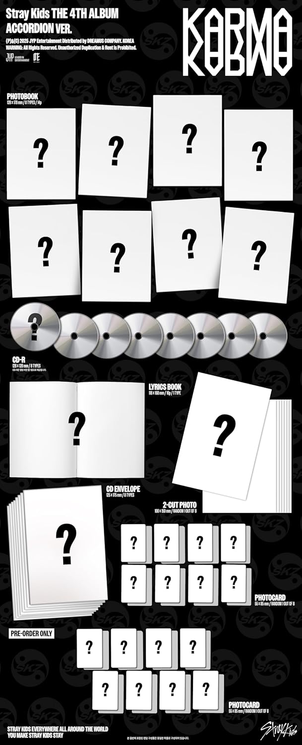 Stray Kids - Karma (Photoboiok+Lyricbook+Photocard) - CD