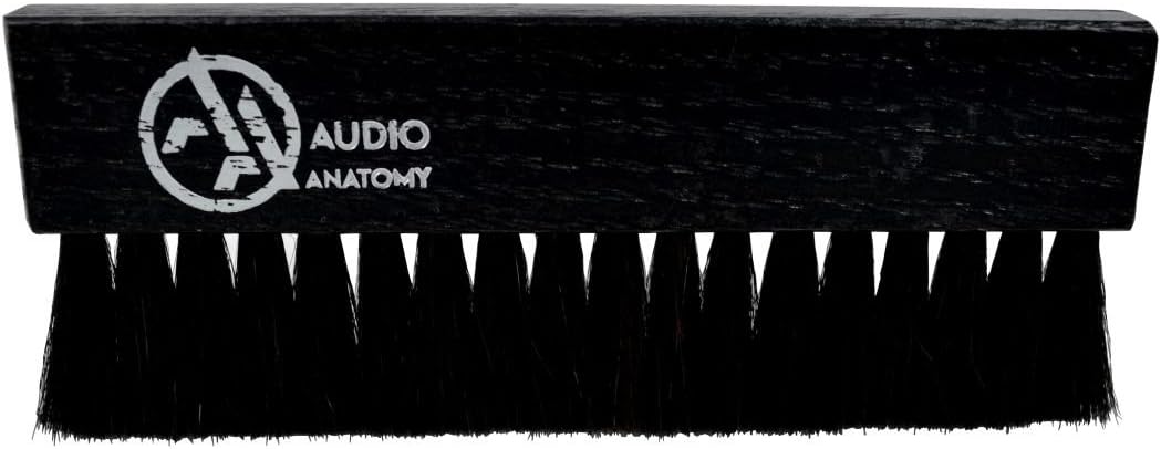 Oak Wood Brush For Vinyl Cleaning With Antistatic Goat And Nylon Fiber |