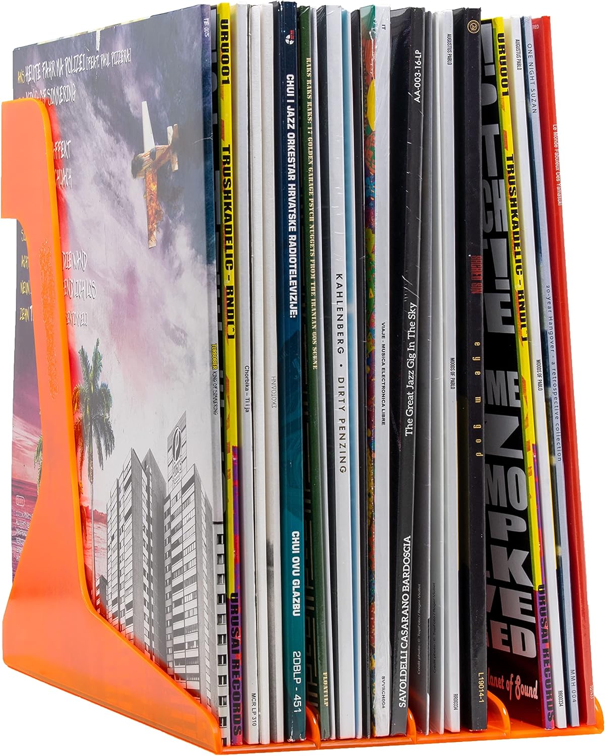 Vinyl Holder - (Orange Translucent) |