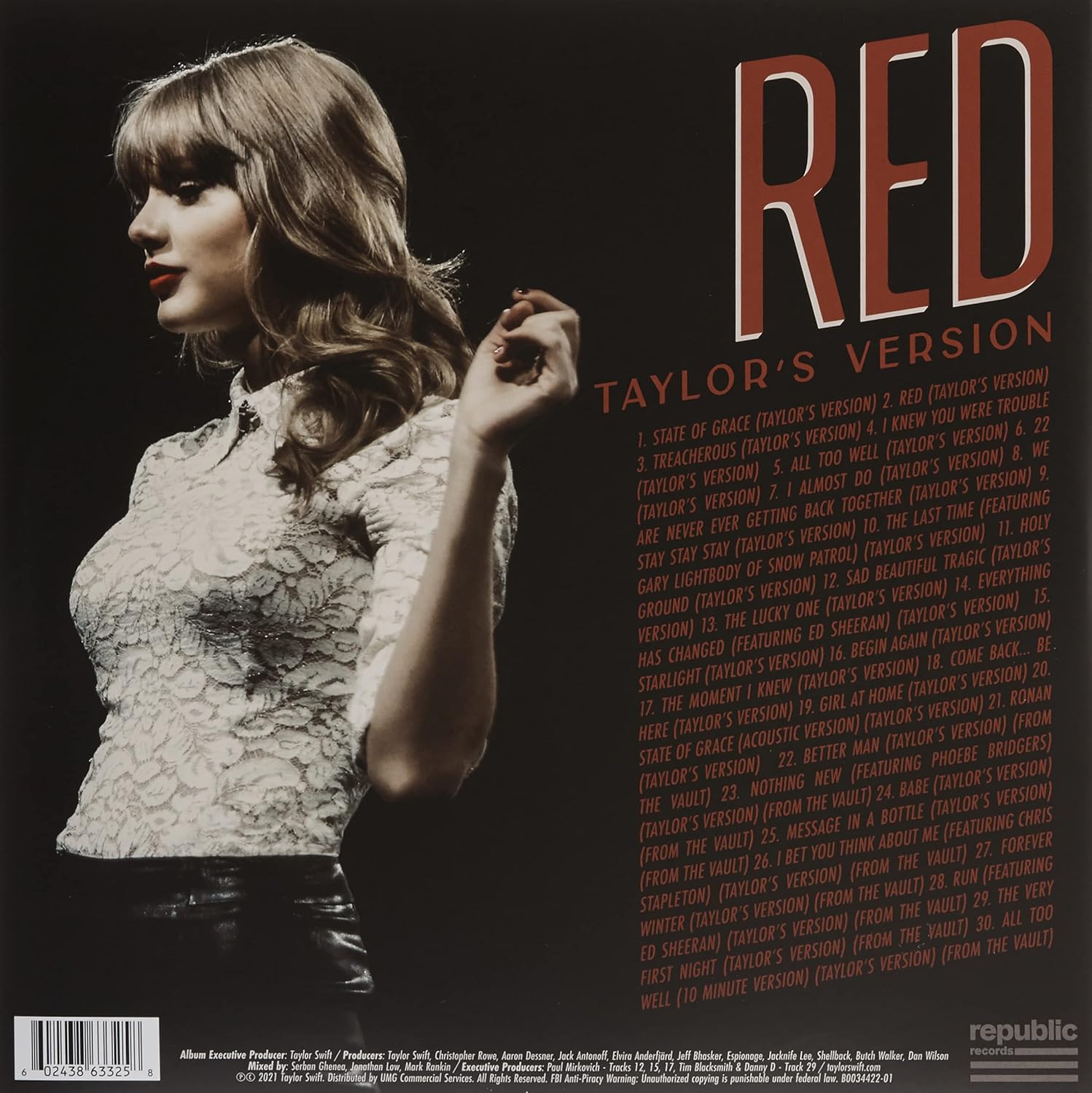 Taylor Swift  - Red (Taylors Version) - Vinyl